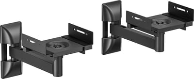 Speaker muurbeugel universeel - wandmontage speakers - luidspreker muurbeugel - muurmontage speakers - draaibaar roteerbaar kantelbaar - 25 kg belastbaar - set van 2 stuks
