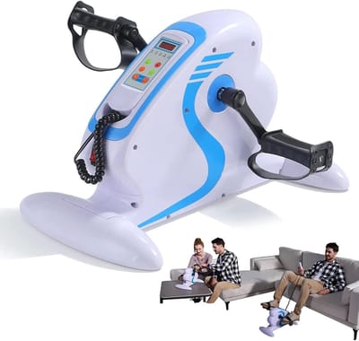 Elektrische Pedaaltrainer - Onder Bureau Trainer - Fitness Revalidatie - 12 Snelheidsniveaus - Mini Formaat - Zwart