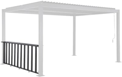 sweeek - Bar van 3m gegalvaniseerd staal voor palace pergola 3x3m, 4x3m en 6x3m - palace