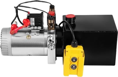 Hydraulische pomp - 12V - Dubbelwerkend - Dump trailer pomp lift - 4L reservoir - 3,1L p/min - Voor heftoepassingen