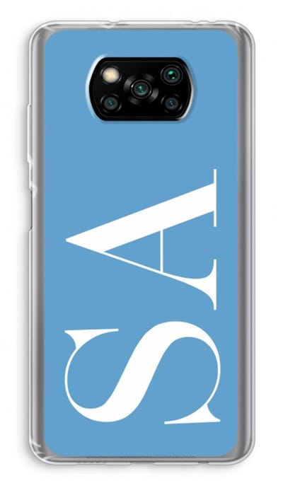 Gepersonaliseerd - Case Company® - Hoesje geschikt voor Poco X3 Pro hoesje - Monogram N°2 - Soft Cover Telefoonhoesje - Bescherming aan alle Kanten en Schermrand