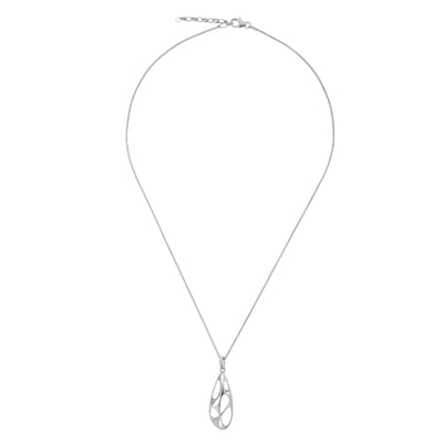 Orphelia 'Ava' Dames 925 Sterling Zilveren Ketting met Hanger - Zilver zh-7374