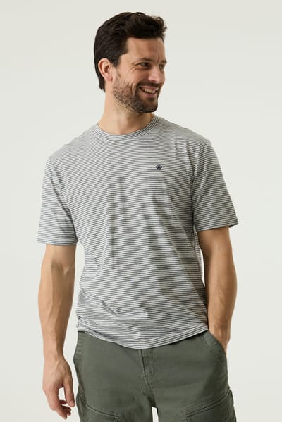 Pilot t-shirt gestreept