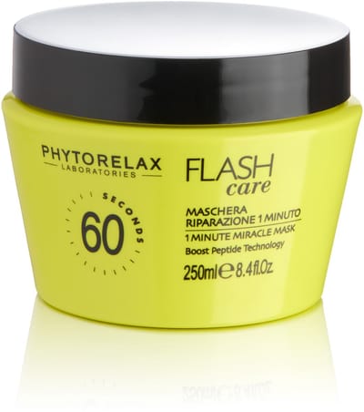 Phytorelax Flash Care 1 Minute Miracle Haarmasker – Herstel in 60 Seconden – voor Droog en Beschadigd Haar – 250 ml