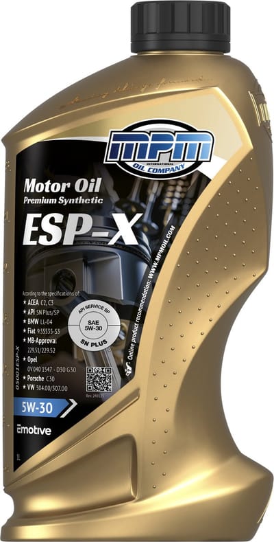 MPM Motorolie 5w30 esp-x - 1 liter
