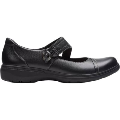 Clarks Carleigh Ray - dames ballerina - Zwart - maat 37 (EU) 4 (UK)