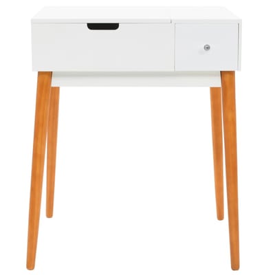 vidaXL - Kaptafel - met - spiegel - 60x50x86 - cm - MDF