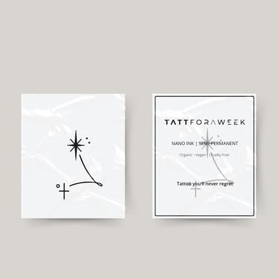 Tijdelijke tattoo pisces sterren | Neptattoo volwassenen | Tijdelijke tattoo voor volwassenen | Temporary tattoo | Plaktattoos voor volwassenen | Neptattoos | Probeer zorgeloos een tattoo | tattforaweek