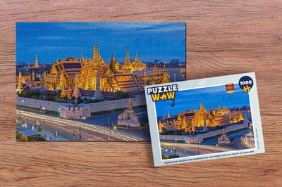 Puzzel Bangkok - Paleis - Nacht - Legpuzzel - Puzzel 1000 stukjes volwassenen