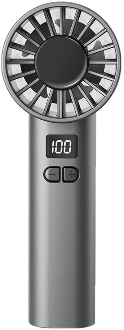 Ventilatoren-handventilator-Draagbare Handventilator -100 Snelheden - USB Oplaadbaar - 1800mAh-Digitaal Display-voor Kantoor, Reizen en Festival - Ideaal voor Kinderen en Volwassenen- Zwart