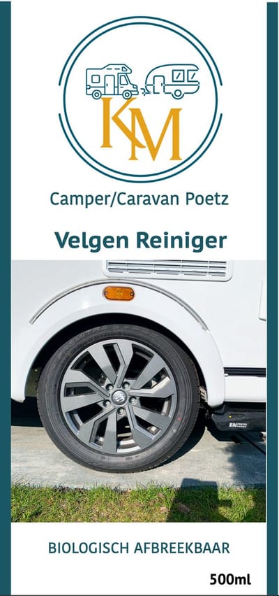 KM Camper/Caravan Poetz- Velgen Reiniger- 500ml- Biologisch afbreekbaar - Schoonmaakmiddelen velgen - Caravan velgen schoonmaakmiddel - Camper velgen schoonmaakmiddel - Ecologisch schoonmaakmiddel -