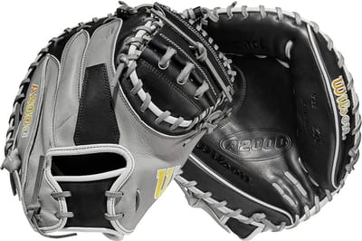 Wilson 2023 A2000 M2 Honkbal Catcherhandschoen Grey/BLACK 33.5 REG (Rechtsgooiend)