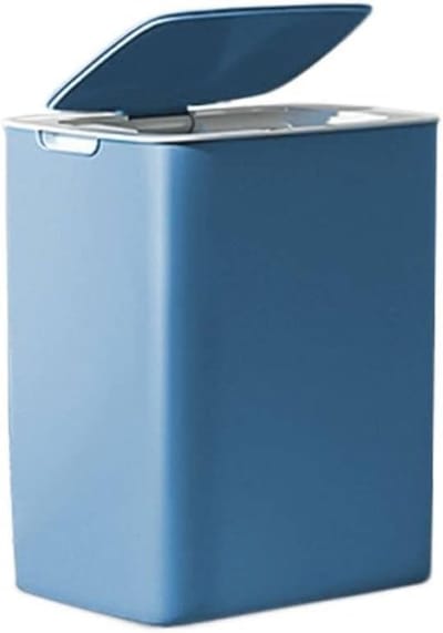 Prullenbak Sensor - Afvalbak Keuken - Hygiënisch Afval - Automatische Deksel - 14 Liter Capaciteit - Blauw