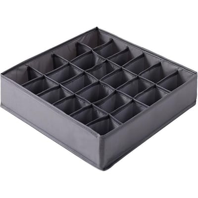 Sous-vêtements soutien-gorge boîte de rangement tiroir organisateur armoire tiroir diviseur vêtements boîte de rangement pour écharpes chaussettes soutien-gorge organisateur gris foncé