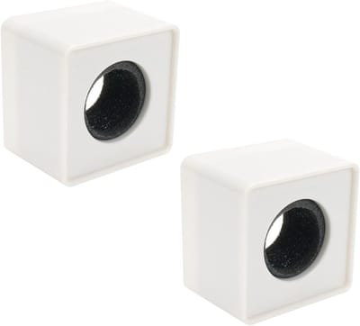 2 Stuks Microfoon Standaards voor Interviews - Vierkante Vlaggen