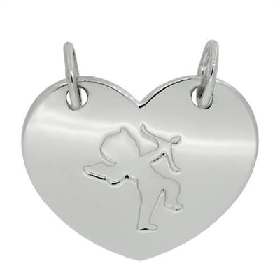 Tresor Zilveren Hanger Hartje Cupido