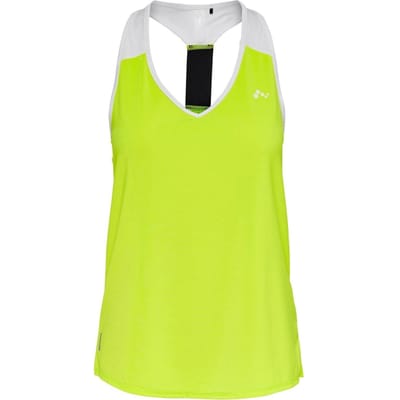 Only Play - Maat XL - Sportshirt  Vrouwen - neongeel/wit