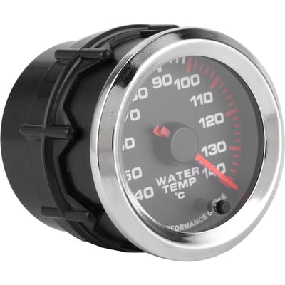 Universele Watertemperatuurmeter Temperatuurmeter 7 Kleuren LED Display 52mm 12V Met Sensor 40 140 celsius gray