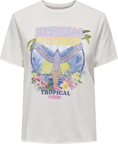 Only T-shirt Onllucy Reg S/s Top Jrs Noos 15215721 Bright White Dames Maat - XS