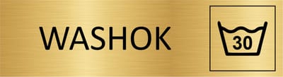 CombiCraft deurbordje Washok in goud met tape - 165 x 45 mm