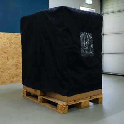 Pallethoes voor Euro-pallet - Hoes - Pallet - 2 ritsen - Documenten vak - 220cm hoog