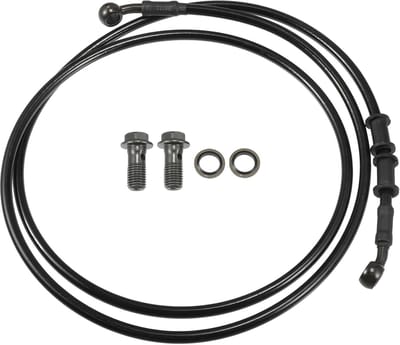 Universele Remslang - Hydraulische Leiding - Motor Remmen - Dubbele Bescherming - 170cm Lengte - Zwart Legergroen