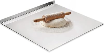 Werkblad Kneedplank - Snijplank Keuken - Koken Bakken - Roestvrij Staal 304 - 50 x 50 cm - Zilver
