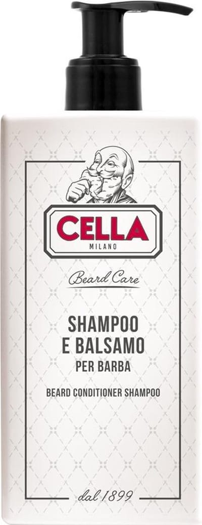 Cella Milano - Baardshampoo & Conditioner 2-in-1 – Milde Reiniging en Verzorging – 250 ml – Voor Zachte en Gezonde Baard