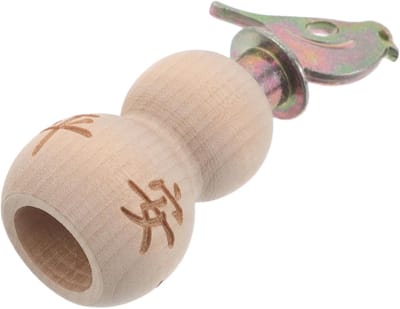 Houten Vogelfluitje - Natuur Fluit - Vogelgeluiden Nabootsen - Eenvoudig Draaimechanisme - 6.5 x 2.5 cm - Beige