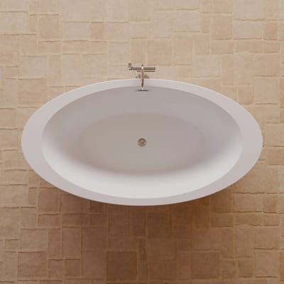 SPALINA - Vrijstaand bad - Pearl 180 blanche, 180 x95 x58 cm, Wit
