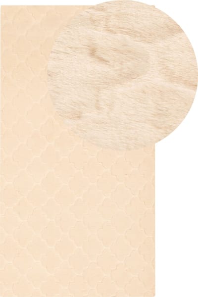 GHARO - Shaggy vloerkleed - Beige - 80 x 150 cm - Polyester