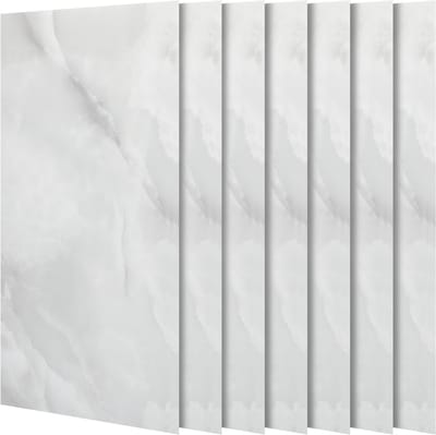 40 Stuks Zelfklevende Keukensplashboard Tegels 30x60 cm - Ook voor Badkamer & Woondecoratie - Echte Tegel Look zonder Breekwerk,Grijs