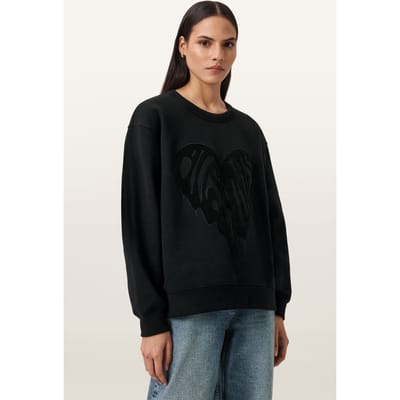 AllSaints Trip Piper Sweat Black Taglia: XS | Maglioni a maglia Outlet | Donna | Nero
