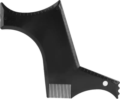 Beard Styling Kam voor Precisie en Vormgeving van Baarden, Flexibele Stencil en Trimmer voor Perfecte Lijnen, Ideaal voor Baardverzorging en Scheren