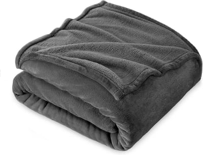 Superzachte Fleece Deken 160 x 210 cm Grijs - Warm En Knuffelbaar Voor Kinderen en Volwassenen