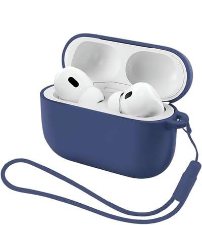 Studio Air® Airpods Hoesje Pro 3 Siliconen Case - Royal Blue - Soepel Airpod Hoesje voor Airpods Pro 3 (model 2025)