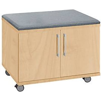 Schäfer Shop Select Rolkast, met zitfunctie, B 800 x D 450 x H 590 mm, ahorn decor