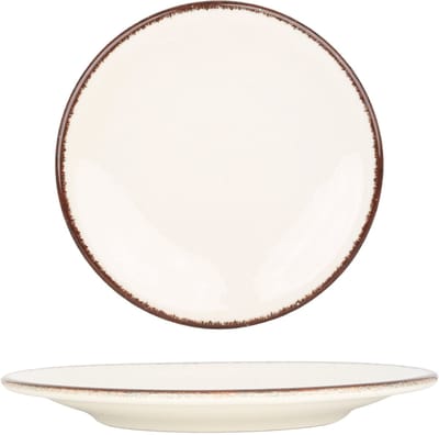 Kütahya Porselen Dessertbord - Atlantis - Porselein - 21 cm - set van 6