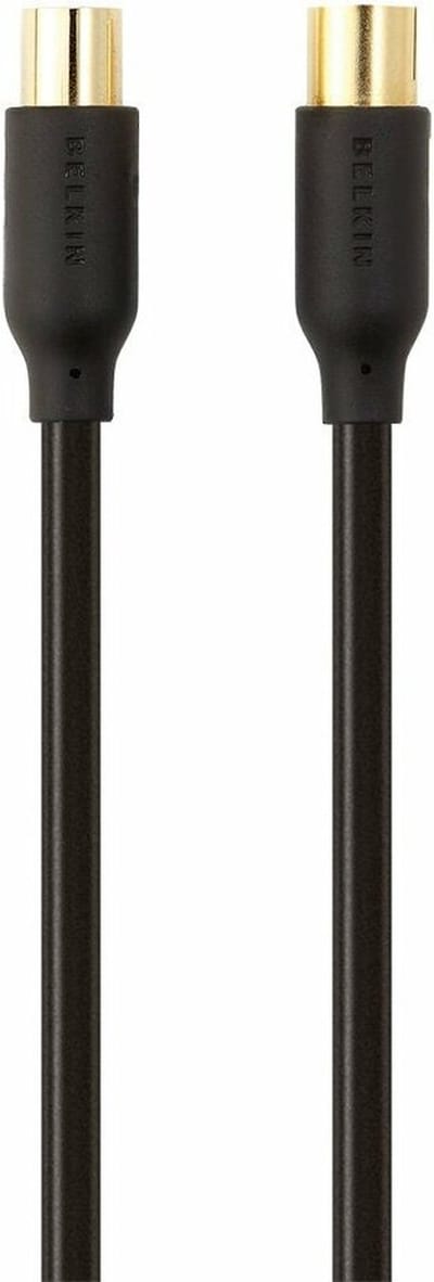 Belkin Antenne, Satelliet Aansluitkabel [1x Antennestekker 75 Ω - 1x Antennebus 75 Ω] 2.00 m 78 dB Vergulde steekcontac