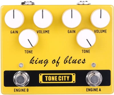 Tone City King Of Blues V2 dual overdrive effectpedaal