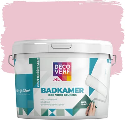Decoverf badkamerverf marshmallow roze, 4L