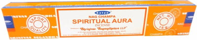 Satya Nag Champa wierook stokjes - Spiritual Aura - 1x pakje van 12 stuks - 15 gram