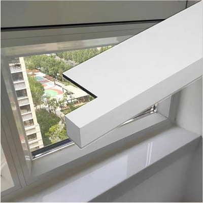 Vensterbank Verbreding - Vensterbank Rand - Bescherming Vensterbank - Acryl Composiet - 8mm dik 5cm hoog - Wit