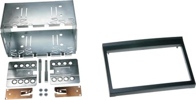 2-DIN Paneel geschikt voor Porsche 911(996)/ Porsche Boxter (986) - Kleur: zwart