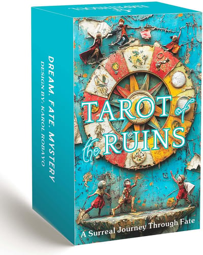 Dailygoods- Tarotkaarten Surrealistische Collage - Tarot Deck - Unieke Tarotkaarten - Inzichtkaarten - Gidsboek - 78 Kaarten voor Beginners en Ervaren Lezers - Tarotdeck