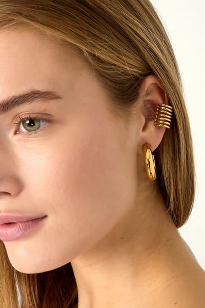 Roestvrijstalen Earcuff, casual, dagelijks, eenvoudig, serie, damessieraden