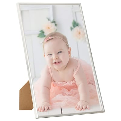 vidaXL - Fotolijsten - 3 - st - voor - tafel - 21x29,7cm - MDF - zilverkleurig