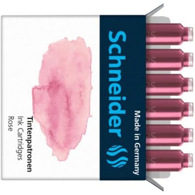 Schneider inktpatronen - pastel Roze - doos 6 stuks - S-166129