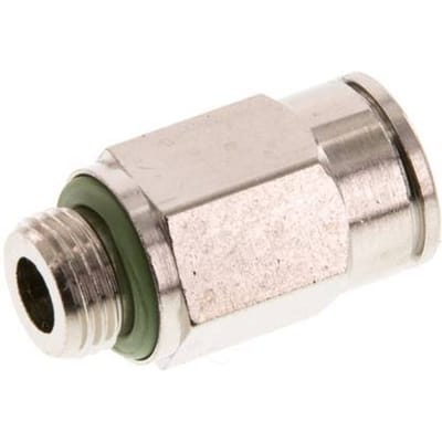 8mm x G1/8'' Messing Insteekfitting Buitendraad FKM [2 Stuks]