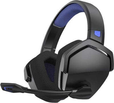KAD® Gaming Headset - 100u Batterij - Gaming Headset Draadloos - Gaming Headsets - Zwart - 20cm x 11cm x 21cm
